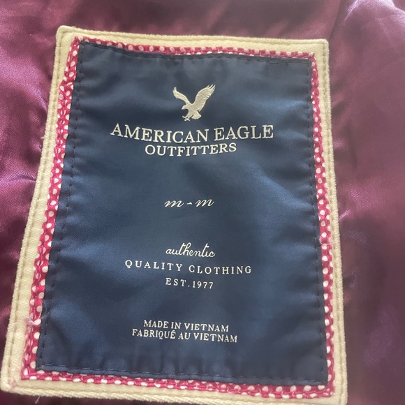 American Eagle Outfitters Cream Peacoat with Notched Lapel - Picture 5 of 6